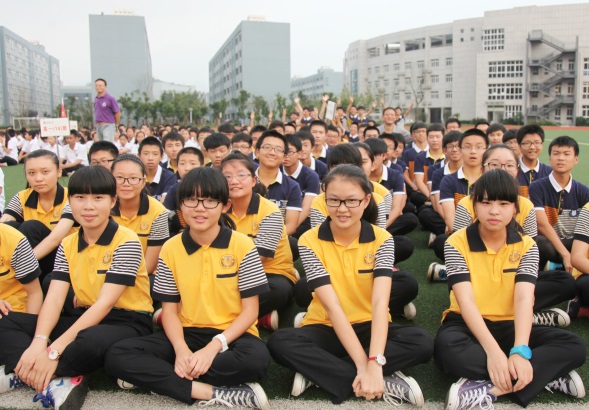 温州翔宇中学高中部举行秋季跑操比赛