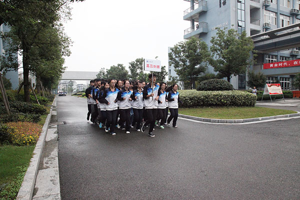 温州翔宇中学高中部举行跑操比赛