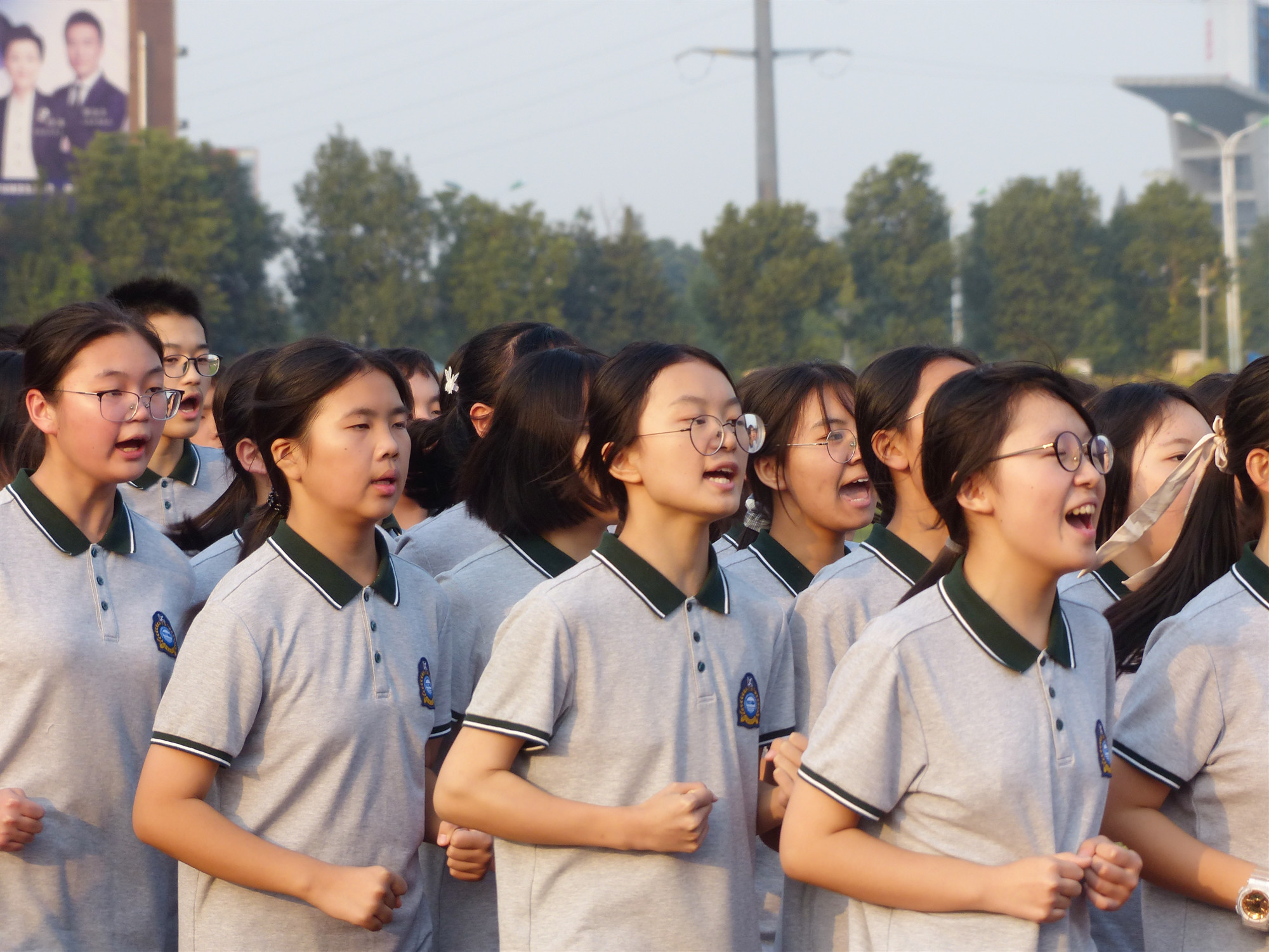 监利中学高一年级跑操比赛实录