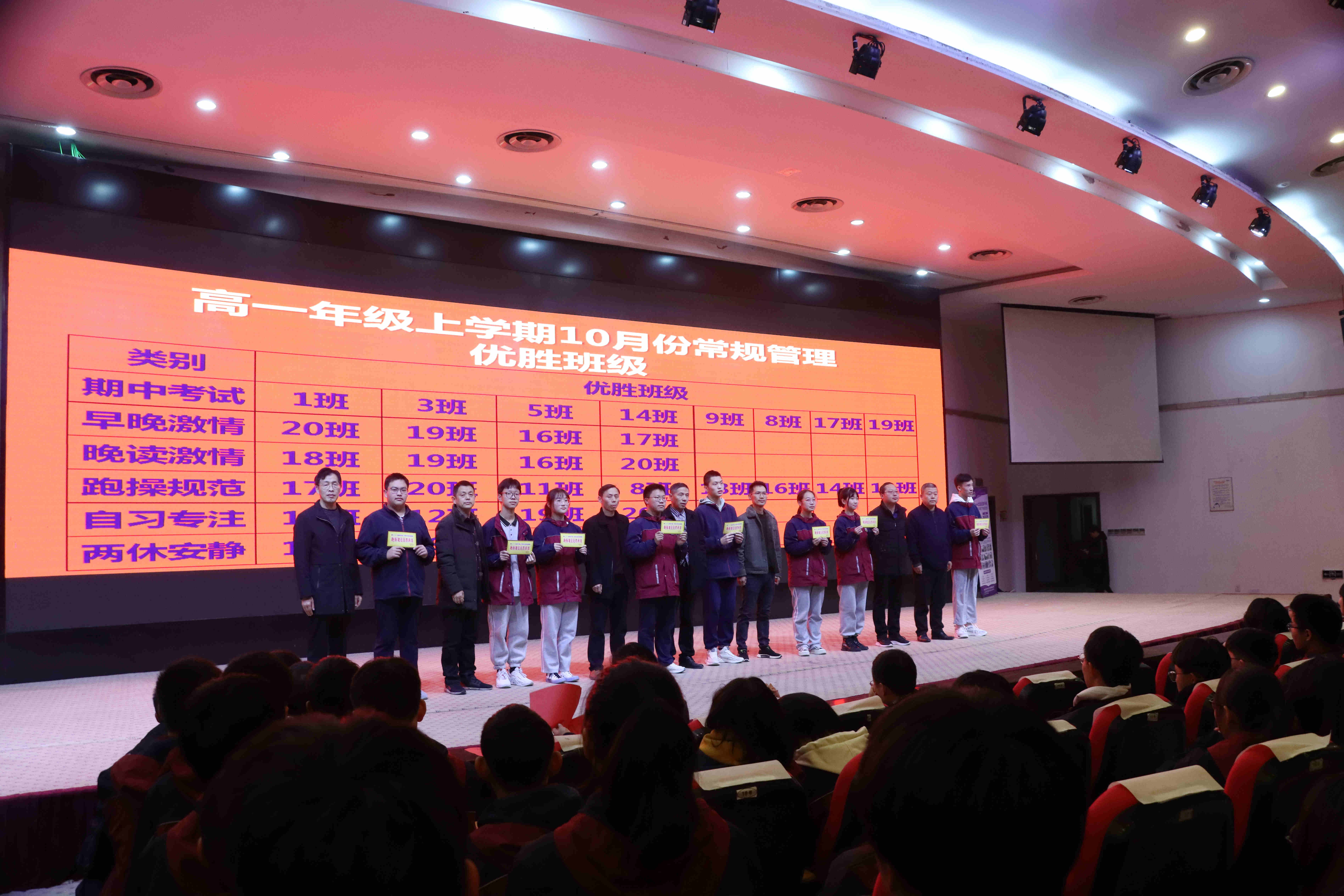 监利中学举行高一年级期中表彰暨语文主题学习动员会