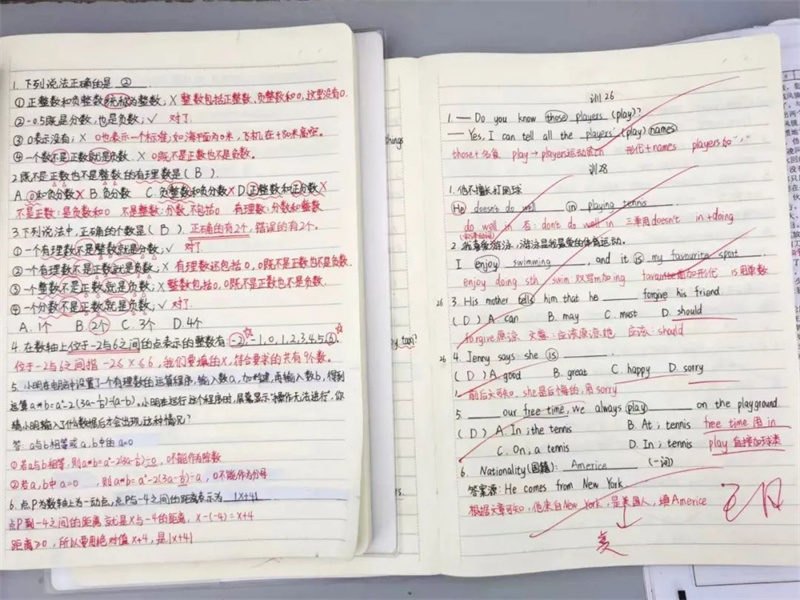 展优秀作业,学榜样风采